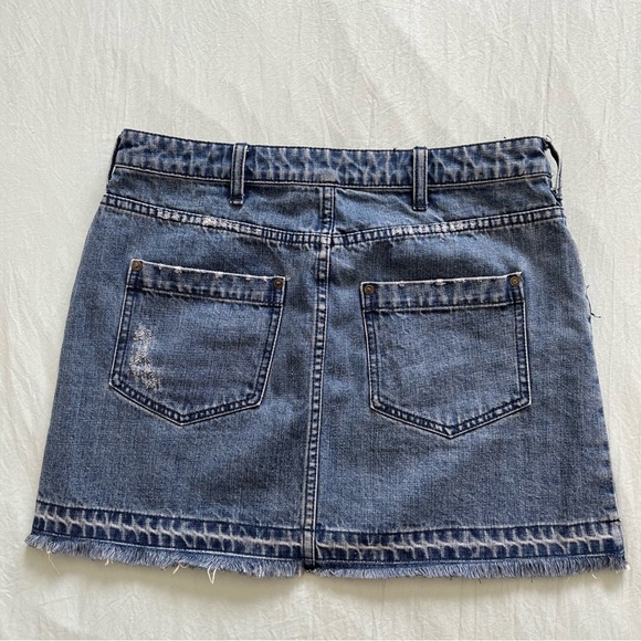 Free People Denim Mini Skirt - Picture 2 of 7